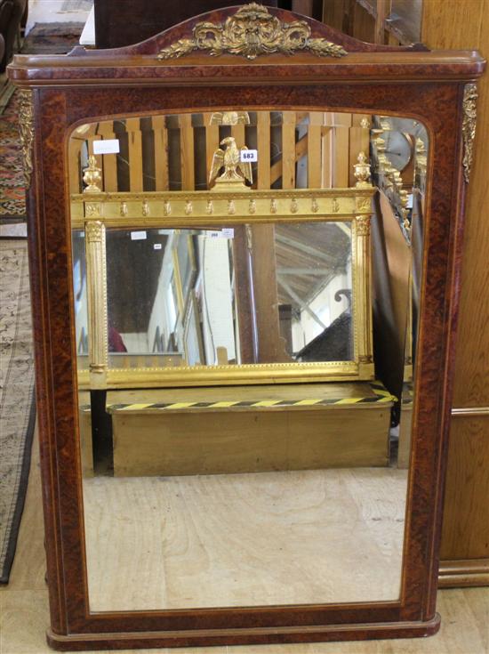 Large Thuya wood mirror